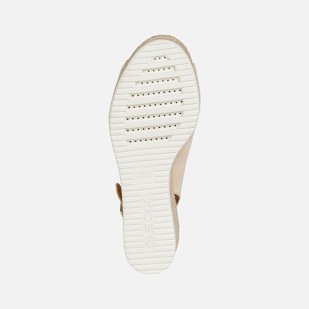 Geox Sandals Beige Ponza - Geox Womens Shoes - FBOYAW154